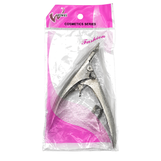 Migant nail nipper in pink cosmetic packaging