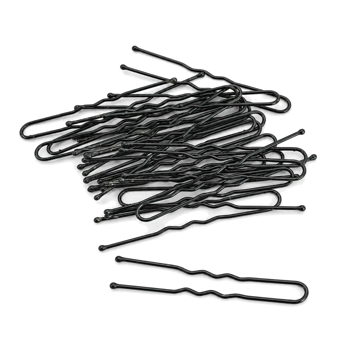 Migant black U-shaped hair pins, pack of 24