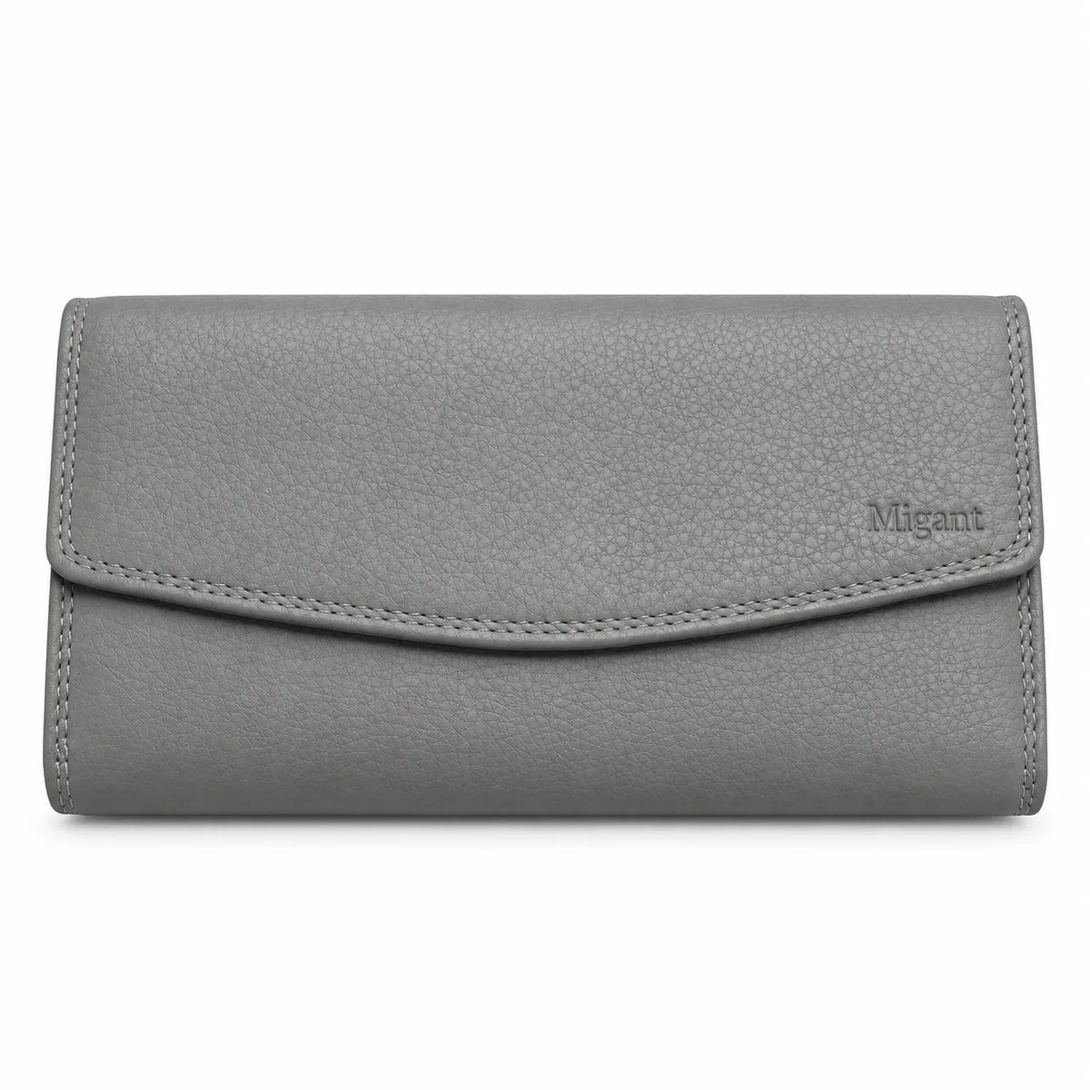 Migant Women's Black Long Wallet with Zip Coin Pocket