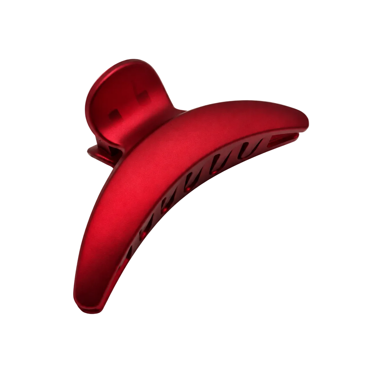 Migant red metallic hair claw clip