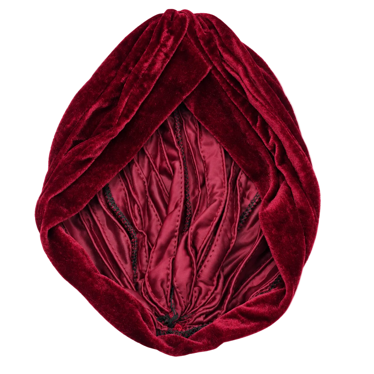 Migant red satin hair bonnet