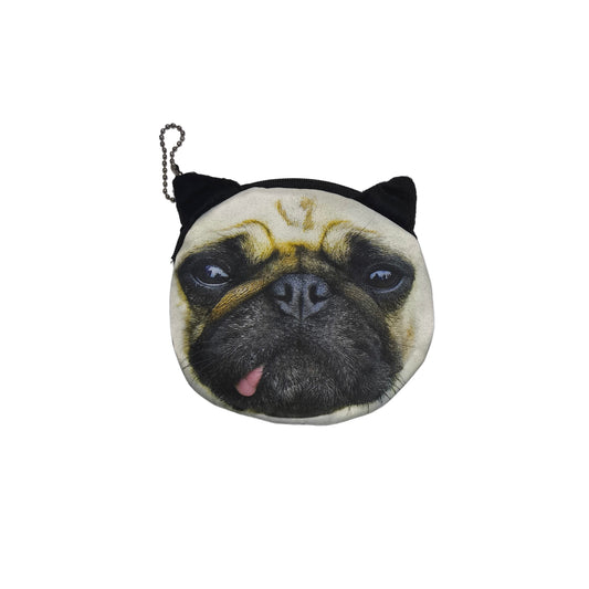 Cute Animal Face Coin Purse / Keychain Pouch