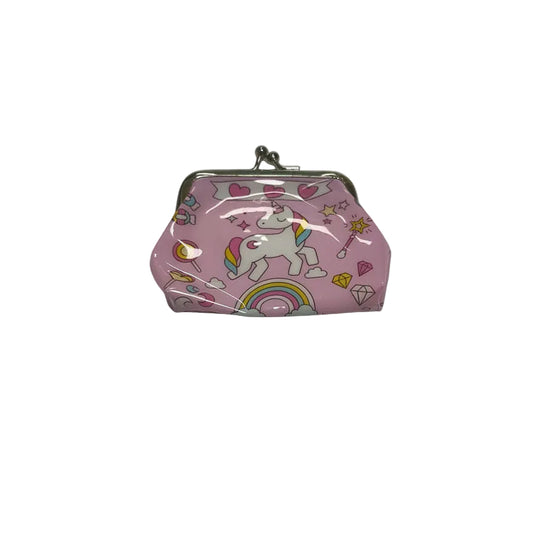 Pink Unicorn Kiss-Lock Coin Purse