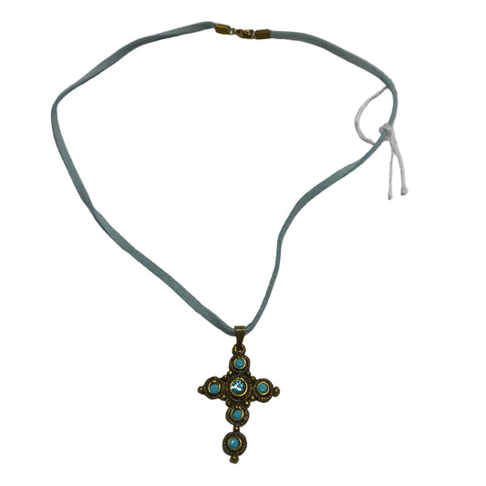Turquoise Cross Pendant Necklace