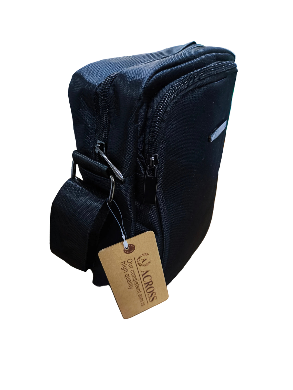 Across Black Multi-Pocket Crossbody / Shoulder Bag