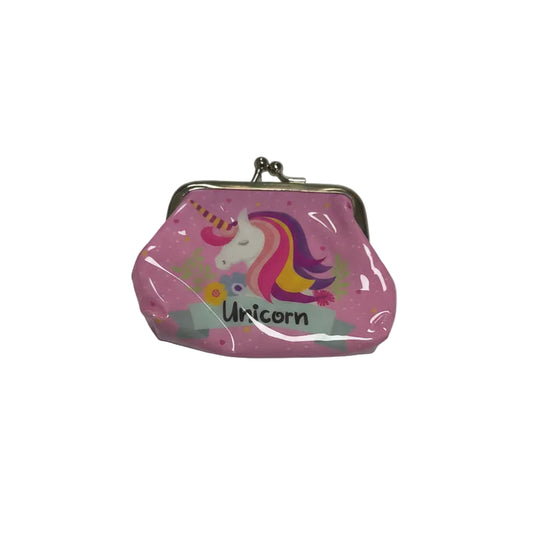 Pink Unicorn Kiss-Lock Coin Purse