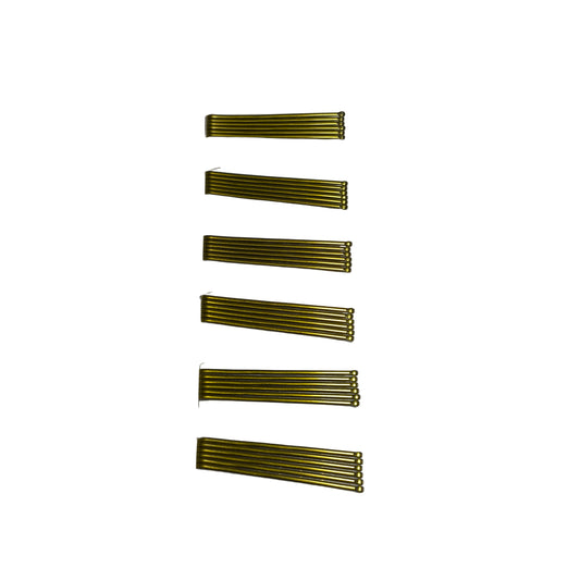 Gold/Black Wavy Bobby Pins – 36 Pack