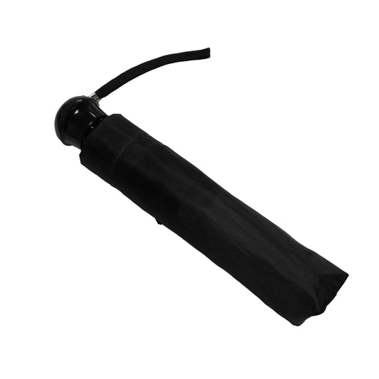 Compact Black Folding Umbrella
