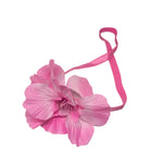 Load image into Gallery viewer, Hot Pink Flower Hair Tie with Ribbon 🌸
