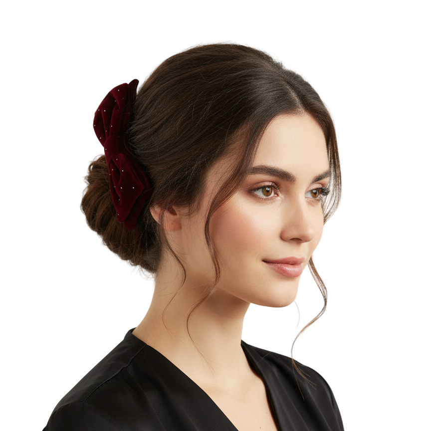 Bow tie hair accessory