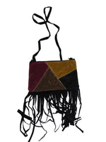 Load image into Gallery viewer, Multicolored bag with fringes on a white background
