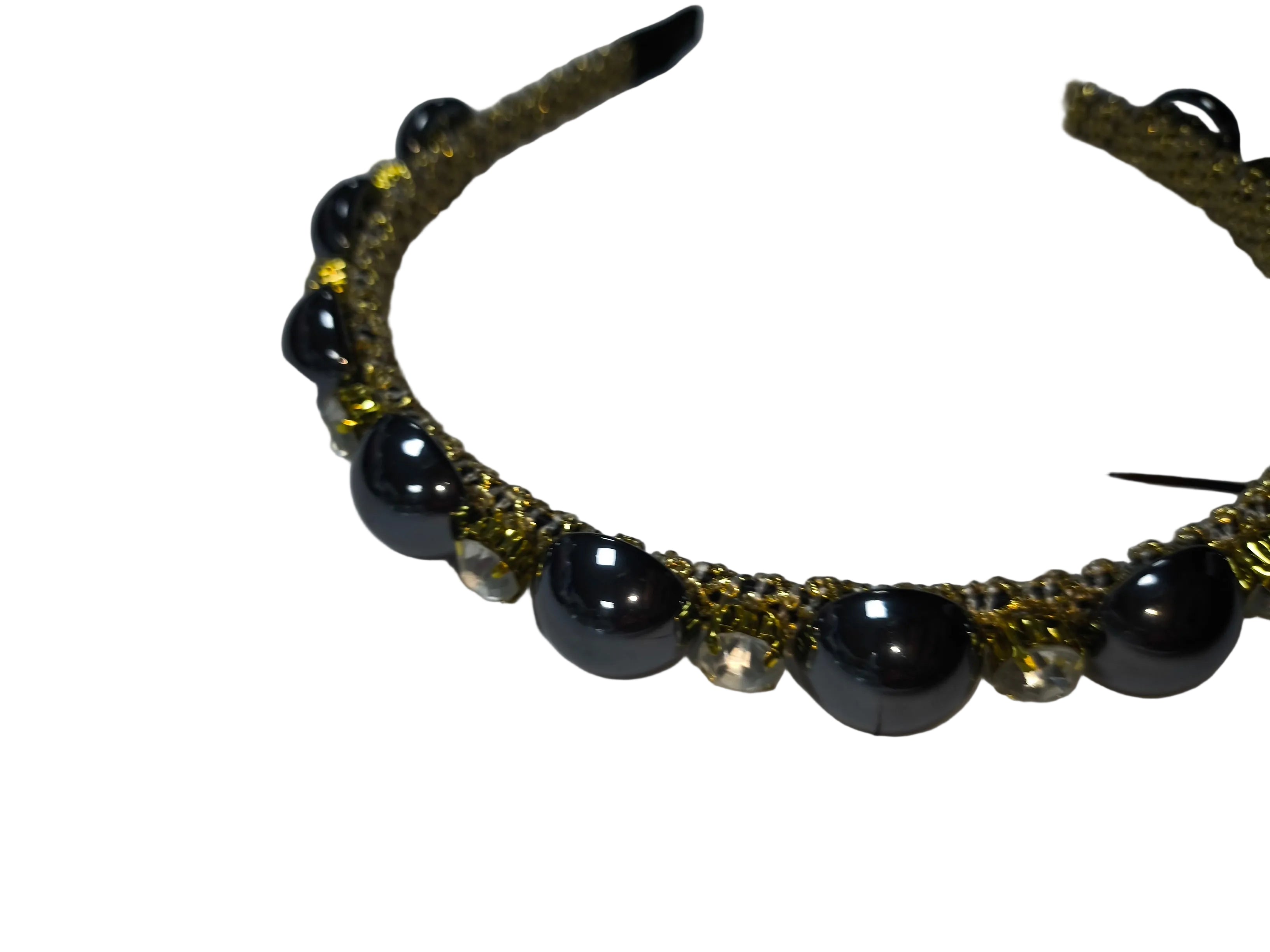 Beaded Statement Hair Headband – Elegant, Bold & Glam