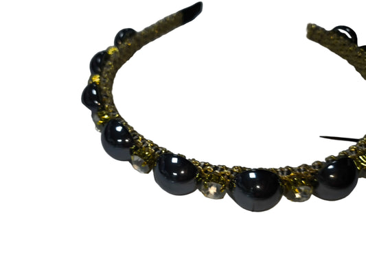 Beaded Statement Hair Headband – Elegant, Bold & Glam
