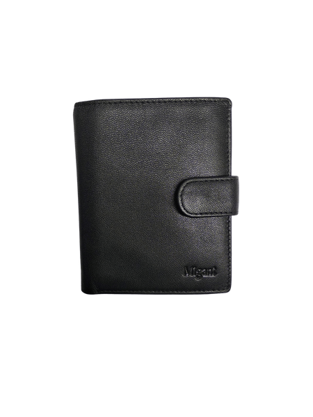 Toscana Trifold Leather Wallet Black