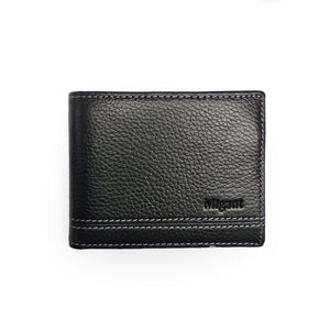 Leather wallet white stiching - Fashioraman