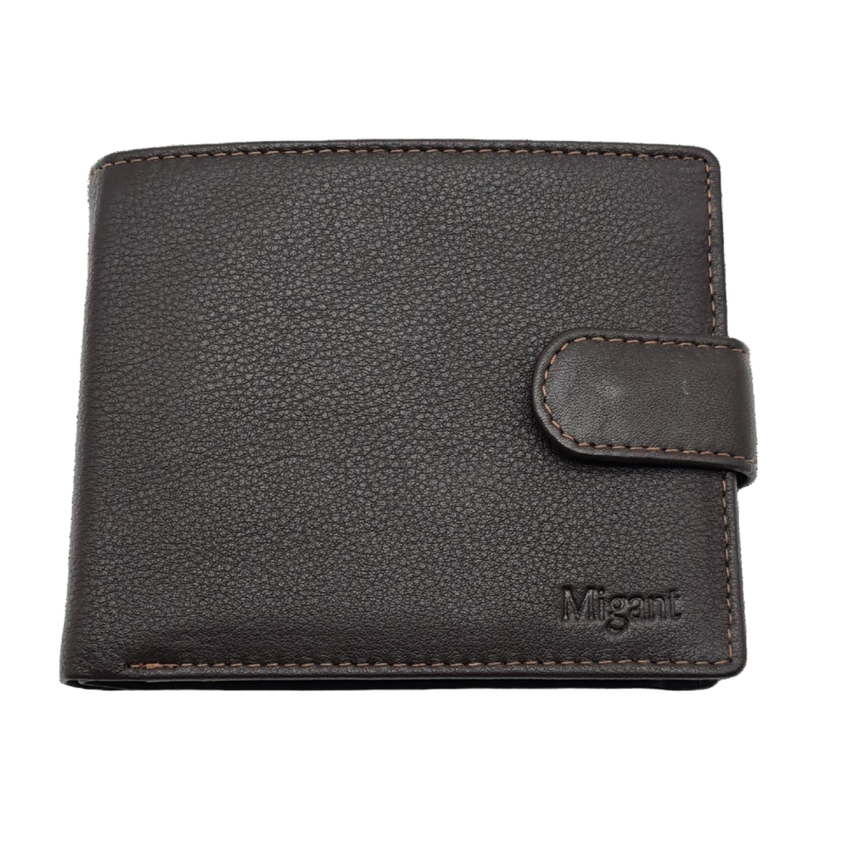 Migant Design Men leather wallet brown 6550 - Migant