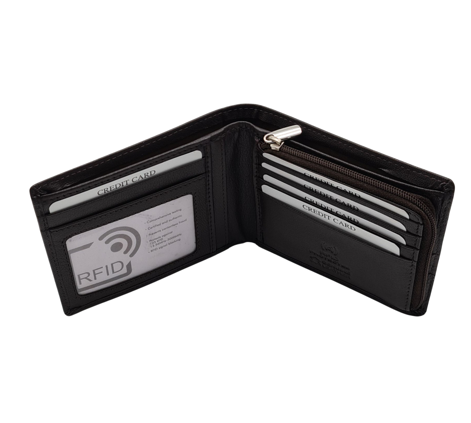 Migant design leather men wallet with RFID 6431 - Migant