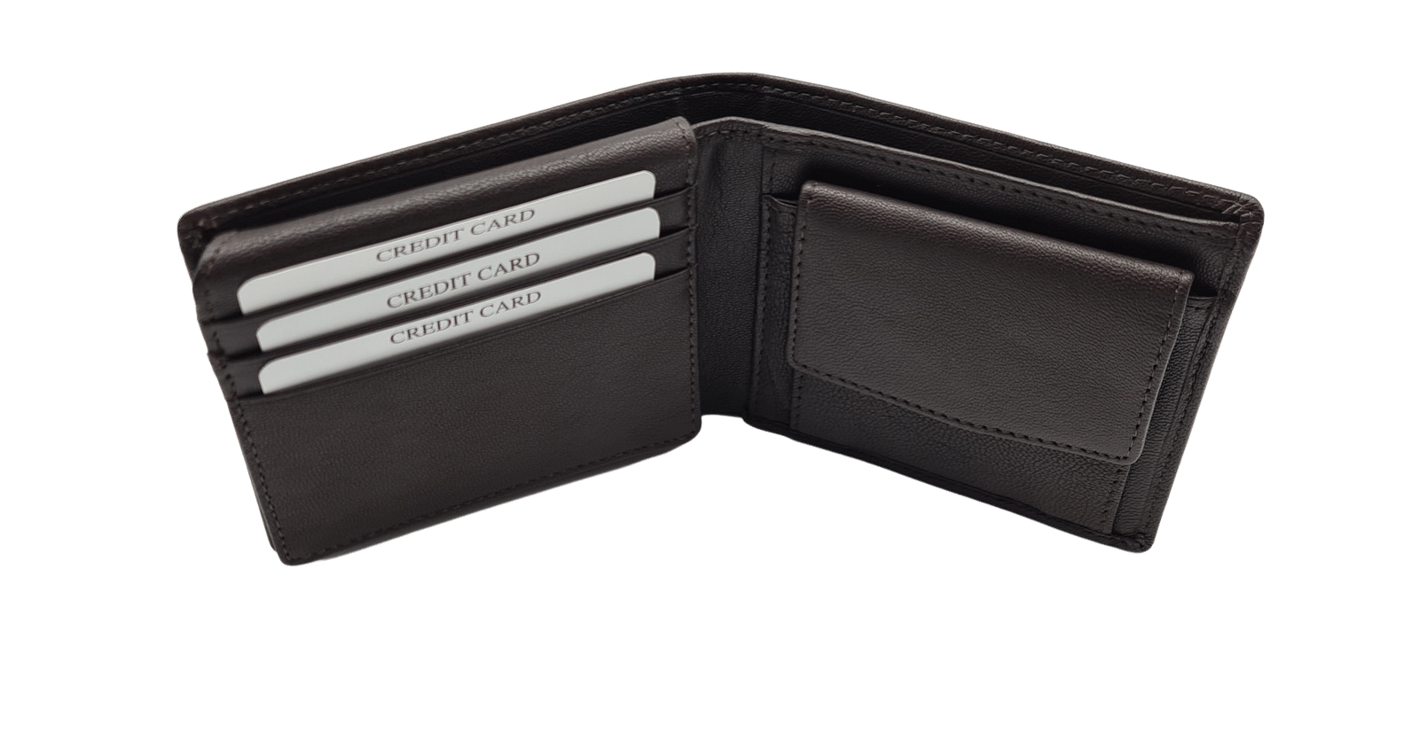 Migant Design Brown and Black leather wallet men 6569 - Migant