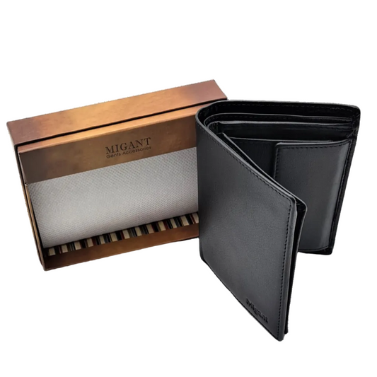 Migant Design Men leather wallet with RFID - Migant