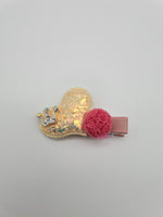 Load image into Gallery viewer, Child hair accessory with heart and crown - Migant
