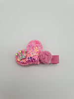 Load image into Gallery viewer, Child hair accessory with heart and crown - Migant
