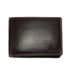 Migant Design brown leather wallet in gift box - Migant