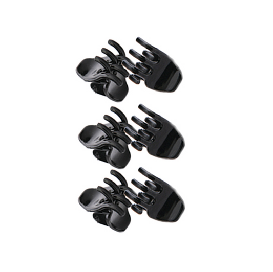 Migant Mini Black Hair Claws – 6pcs, 1.5cm