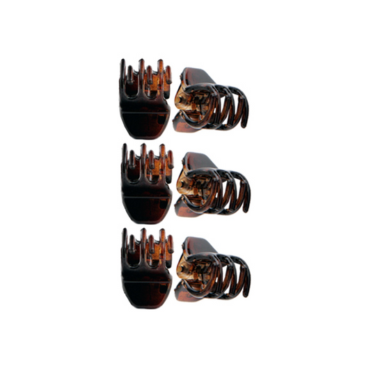 Migant Mini Black Hair Claws – 6pcs, 1.5cm