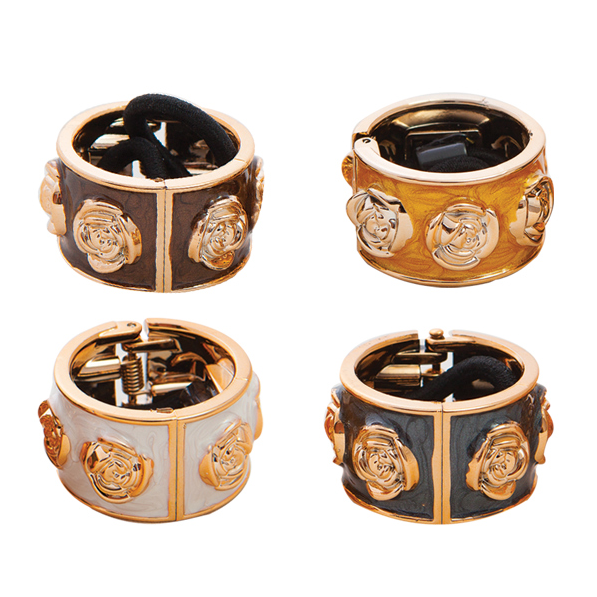 Migant Luxe Rose Floral Ponytail Cuff