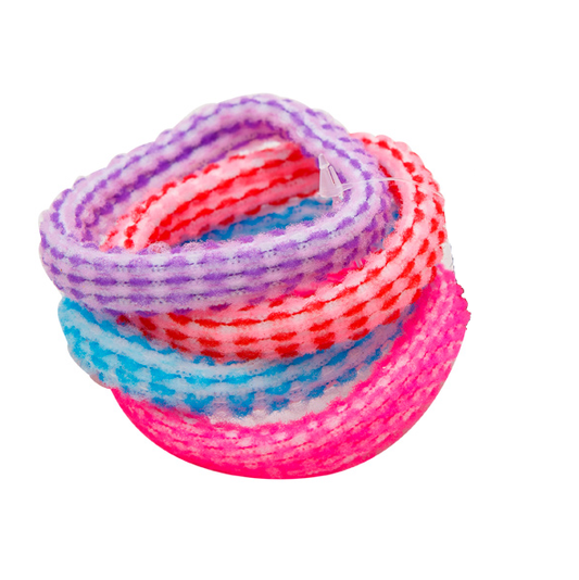 Migant Soft Fuzzy Textured Hair Ties – Pack of 4 Colors