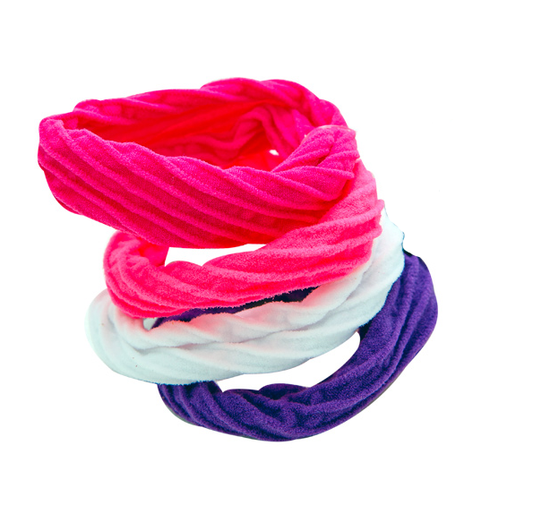Migant Luxe Velvet Twisted Headbands – Set of 3 Colors