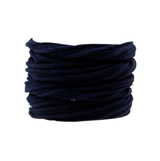 Migant Soft Fabric Hair Ties – Pack of 4 (Navy Black)