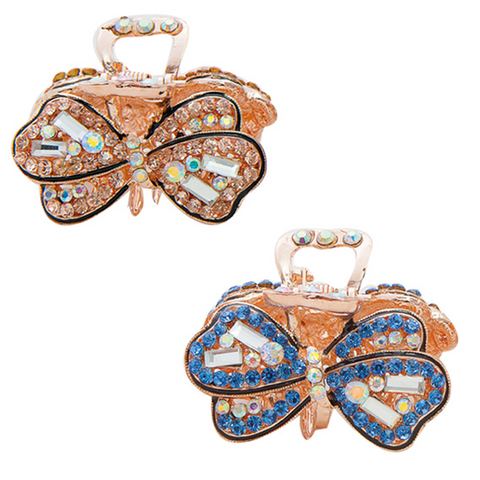 Crystal Butterfly Hair Claw Clip – 4 Colors
