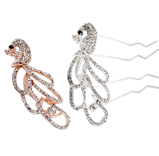 Migant Sparkling Crystal Octopus Hair Pins