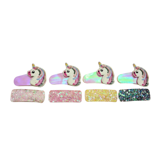 Migant Children Unicorn Glitter Hair Clips